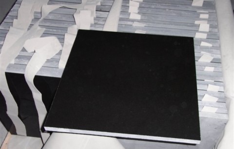 Mongolian black granite tiles polished