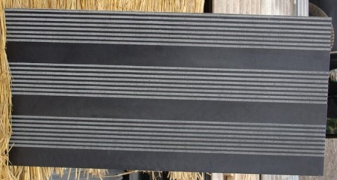 black granite stairs